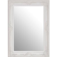 Ando Medium Square Gold Finish Wall Mirror - White
