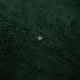 Teddy Fleece Duvet Cover Set - Forest Green / Superking - thumbnail 4