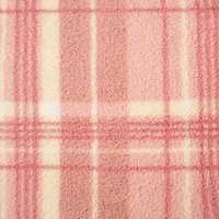 OHS Winter Check Teddy Cushion Covers - Blush