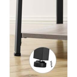 VASAGLE Coat Rack Stand with Shelves and Hooks - Brown - thumbnail 4