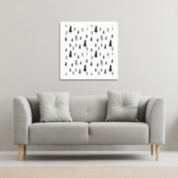 Winter Graphic Gallery Canvas - White / 46cm - thumbnail 3