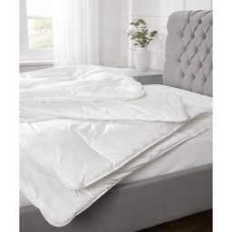 15 Tog Organic Cotton Cover Feel Like Down Duvet - White / Single - thumbnail 4