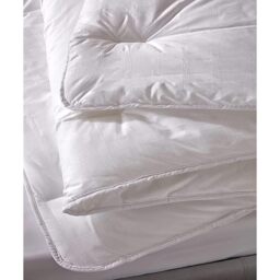 15 Tog Organic Cotton Cover Feel Like Down Duvet - White / Single - thumbnail 3