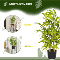 HOMCOM Artificial Bamboo Tree - Green - thumbnail 4