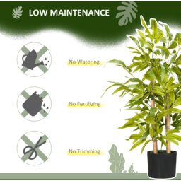 HOMCOM Artificial Bamboo Tree - Green - thumbnail 5