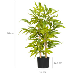HOMCOM Artificial Bamboo Tree - Green - thumbnail 2
