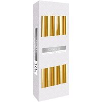 Gold Taper Candle Elegant Metallic Finish for Decor Ambiance - Gold