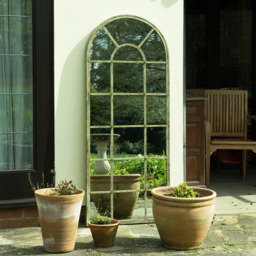 MirrorOutlet Dorset Green Country Arch Large Garden Mirror - Green - thumbnail 2