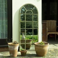 MirrorOutlet Dorset Green Country Arch Large Garden Mirror - Green - thumbnail 1