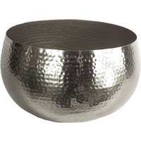 XL Metal Hammered Planter Silver - Silver
