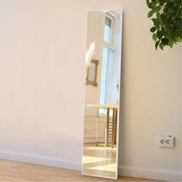 Over-the-Door Metal Full Length Mirror - White - image 1