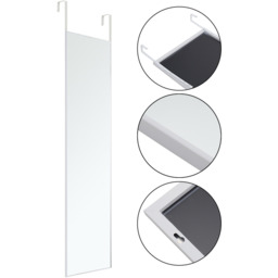 Over-the-Door Metal Full Length Mirror - White - thumbnail 4