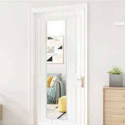 Over-the-Door Metal Full Length Mirror - White - thumbnail 3