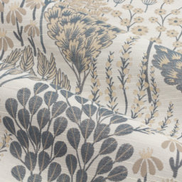 Ophelia Floral Jacquard Pencil Pleat Curtains - Wedgewood / 168cm / 229cm - thumbnail 4