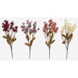 Homescapes Set of 4 Handmade Nemesia Seventh Heaven Artificial Flower Stems - Multicolour - thumbnail 2