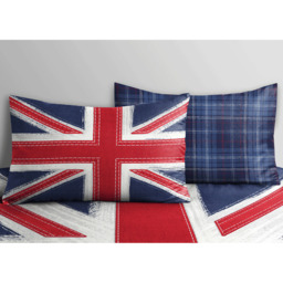 Reversible Proud Union Jack Duvet Set - Blue / King - thumbnail 5