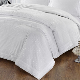 Highgrove Duvet Cover Set Bedding - White / Superking - thumbnail 3