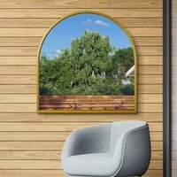 Arcus Gold Arched Mirror - Gold - image 1