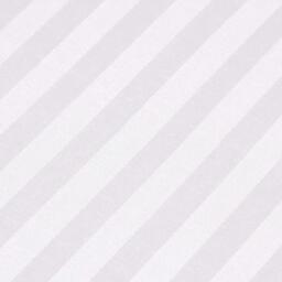 330 Thread Count Egyptian Cotton Flat Sheet with Satin Stripes - White / Superking - thumbnail 3