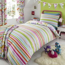Daisy Dino Kids Bedding Duvet Cover Set - Pink / Junior - thumbnail 2