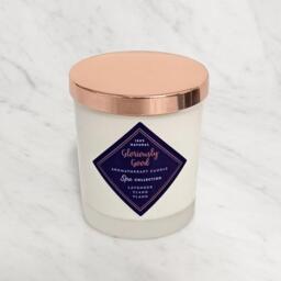 Lavender and Ylang Ylang Aromatherapy Naturally Scented Candle - White - thumbnail 3