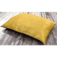 Elegant Swirl Pattern Lounging Cushion with Non-Slip Base - OCHRE - thumbnail 1