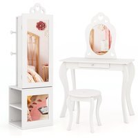 3-in-1 Jewellery Storage Organizer - White