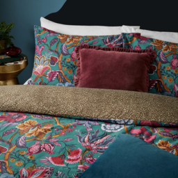 Viranai Exotic Floral Duvet Cover Set - Lake Blue / King - thumbnail 2