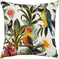 Vibrant Parrots Outdoor Cushion - Multicolour/Teal