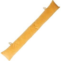 Velvet Draught Excluder - 80cm x 12cm - Pack of 2 - Yellow - thumbnail 4