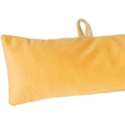 Velvet Draught Excluder - 80cm x 12cm - Pack of 2 - Yellow - thumbnail 5