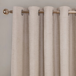 Delphine Chenille Blackout Curtain - Ivory / 229cm - thumbnail 3