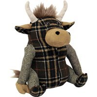 Novelty Highland Cow Door Stop - Brown - thumbnail 1
