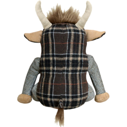 Novelty Highland Cow Door Stop - Brown - thumbnail 3