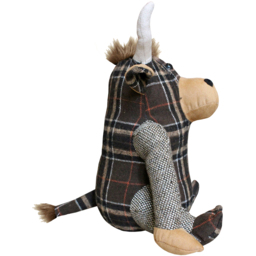 Novelty Highland Cow Door Stop - Brown - thumbnail 2