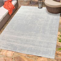 Modern Abstract Grunge Design Outdoor-Indoor Waterproof Rugs - Silver / 120x170 cm Rectangle - image 1