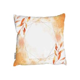 Autumn Leaves Outdoor Cushion - Brown / 60cm - thumbnail 2