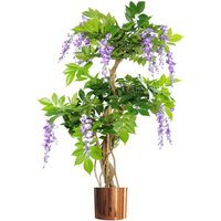 Luxury Flowering Artificial Trees - Purple Copper / 110cm / 70cm