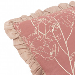 Mae Embroidered Cotton Cushion - Petal / 80 Feather 20 Polyester - thumbnail 5