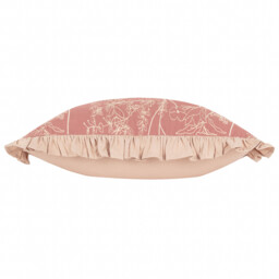 Mae Embroidered Cotton Cushion - Petal / 80 Feather 20 Polyester - thumbnail 4