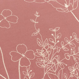 Mae Embroidered Cotton Cushion - Petal / 80 Feather 20 Polyester - thumbnail 2