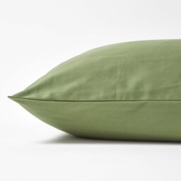 Organic Egyptian Cotton Pillowcase, Housewife Style - Moss Green / 40cm / 100 Organic egyptian cotton - thumbnail 3