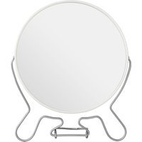 Mison White Metal Large Shaving Mirror - White