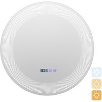 Round LED Bathroom Wall Mirror - Silver