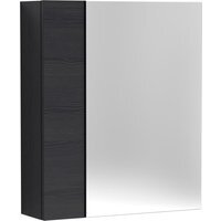 Balterley 600 Mirror Unit 75 25 Hblack - Charcoal Black - Black Woodgrain