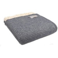 Illusion Wool Throw - Blue Slate - image 1