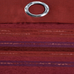 Chenille Panel embellished detail Curtain Pair - Wine / 90in / 72in - thumbnail 2