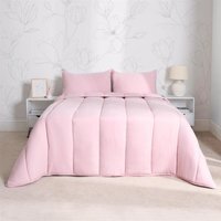 Coverless 10.5 Tog Soft Duvet Set - Blush / 15cm / Single - image 1
