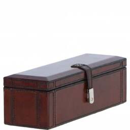 Luxury Leather Triple Watch  Bracelet Storage Box - Chestnut - thumbnail 5
