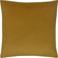 Sunningdale Velvet Cushion - Saffron / 50cm / Polyester